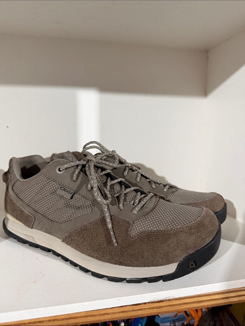 Oboz Bozeman Low Suede Taupe 13 M - Picture 2 of 13